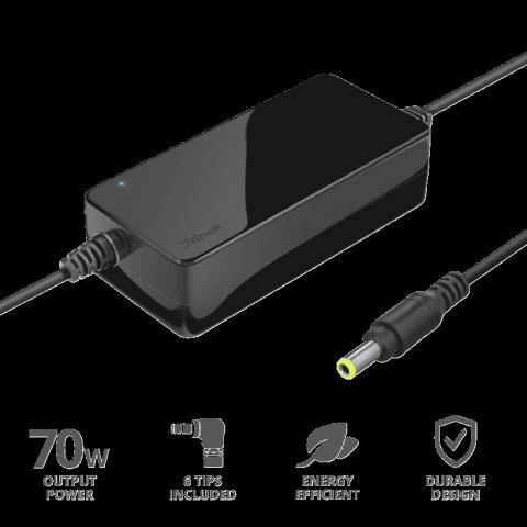 Incarcator laptop Trust Primo, universal, 70W-19V, negru [1]