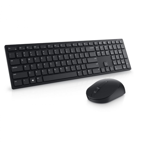 Kit mouse tastatura - Kit Wireless tastatura si mouse Dell KM5221W, taste numerice, negru, US International