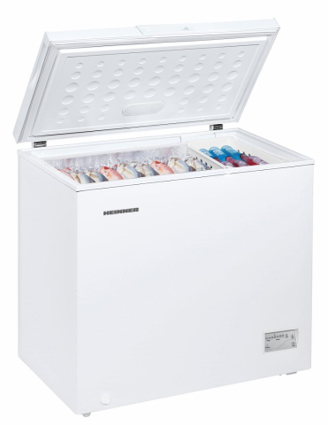 Lada frigorifica HEINNER HCF-200CNHE++, 198 L, Clasa E, Sistem convertibil frigider/congelator, Rezistenta la frig, Alb [1]