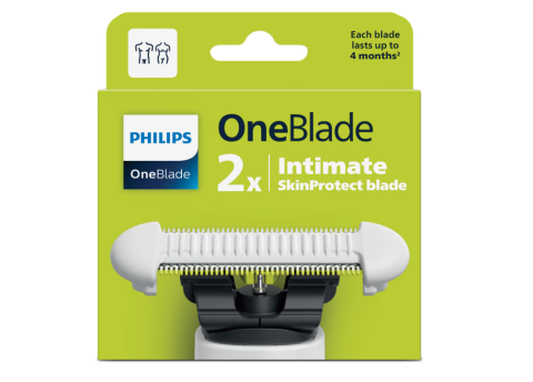 Accesorii - Lame de schimb PHILIPS OneBlade Intimate, unisex, 2 bucăți