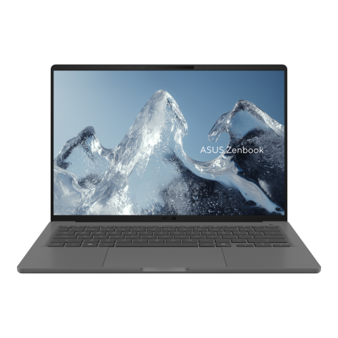 Laptopuri - Laptop Consumer ASUS Zenbook A14 UX3407NA-QD282W, cu procesor Qualcomm Snapdragon X2 Elite 88100, 14'' OLED, 16 GB LPDDR5x, 512 GB, Qualcomm Adreno, Windows 11 Home, 3 ani Garantie