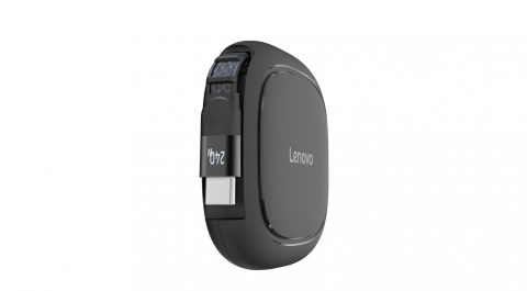 Cablu Lenovo 240W USB-C Retractable; Greutate: 0.07kg; Dimensiuni: 120 mm x 100 mm x 30 mm; Culoare: Negru; Garantie: 1 an [3]