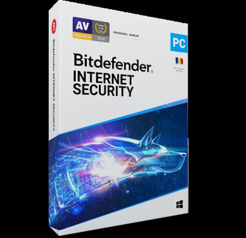 Software - Licenta retail Bitdefender Internet Security - protectie completapentru Windows, valabila pentru 1 an, 10 dispozitive, new