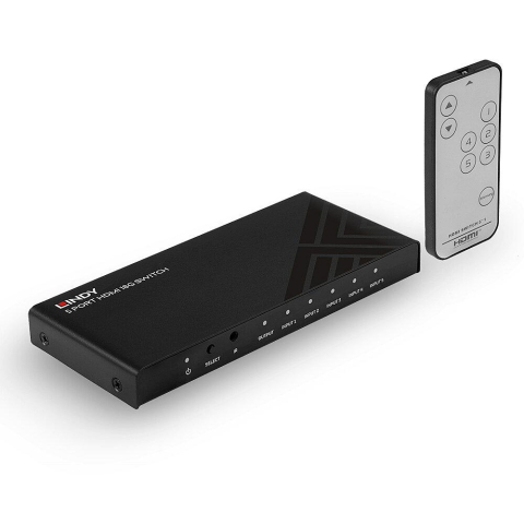 Switch-uri audio-video - Lindy 5 Port HDMI 18G Switch Technical details Specifications AV Interface: HDMI Interface Standard: HDMI 2.0 Supports Bandwidth: 18Gbps Maximum Resolution: 3840x2160@60Hz 4:4:4 8bit HDCP Support: HDC