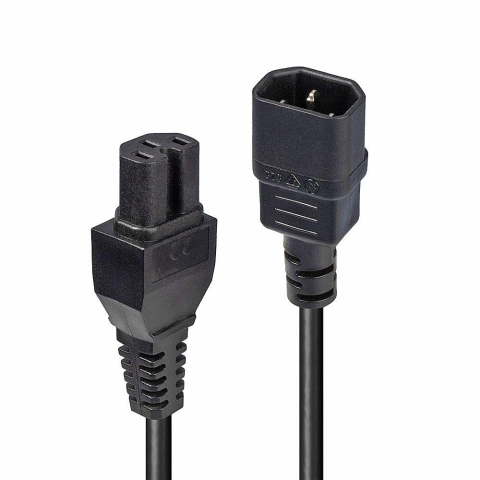 Adaptoare PowerLAN - Lindy Extensie Cablu Alimentare 2m C14 to C15