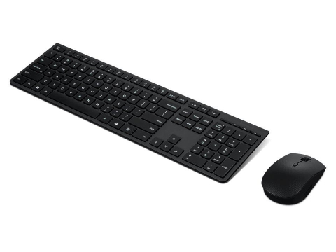 Kit Wireless tastatura si mouse Lenovo Professional Wireless Rechargeable Combo, taste numerice, negru, US English [2]