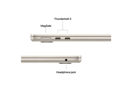 Laptopuri - MacBook Air 13.6" Retina/Apple M5 (CPU 10-core, GPU 10-core, NeuralEngine16-core)/16GB/2TB - Starlight - INT KB - 70W ADAPTER- 2026 (CTO from MDHC4RO/A)