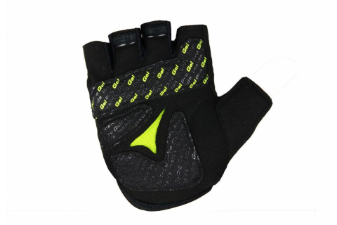 MANUSI B-RACE CU GEL NEGRU/LIME, L [1]