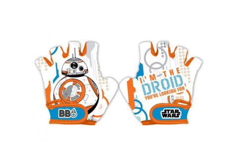 Accesorii ciclism - MANUSI PENTRU BICICLETA SEVEN, MODEL STAR WARS, ALB PORTOCALIU