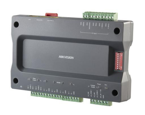 Centrale control acces - Master controler pentru lift Hikvision DS-K2210, management pana la 128 de etaje, 20000 carduri si 50000 evenimente, suporta pana la 2 cititoare RS-485 sau 2 cititoare Wiegand, comunicare: TCP/IP si R