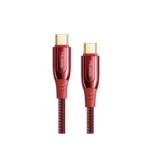 Incarcatoare telefoane - Incarcator Cablu MCDODO CA-8121, 100W, 2 porturi, Rosu