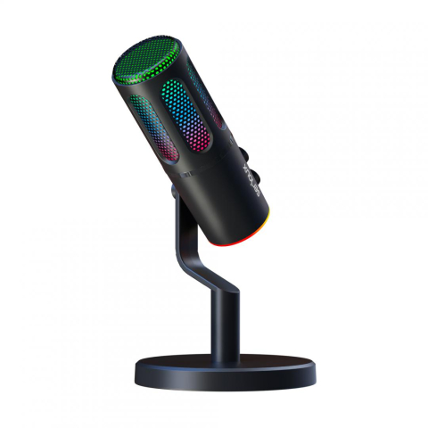 Microfon Gaming de birou Serioux SU8, condenser, unidirectional, frecventa raspuns 20-20KHz, sensibilitate maxima -11DBFS la 80 dB SPL, rata de esantionare 48KHz, rata de biti 16/24bit, raport semnal  [2]