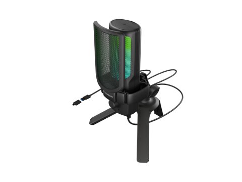 Microfoane - Microfon Genesis Radium 250, tip Cardioid, USB, LED backlight
