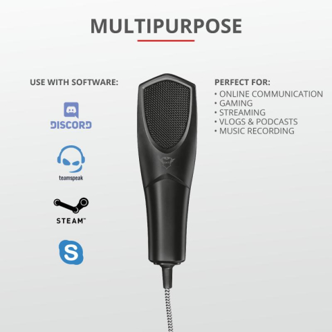 Microfon Trust GXT 232 Mantis, tip Condenser, USB, Noise Reduction [5]