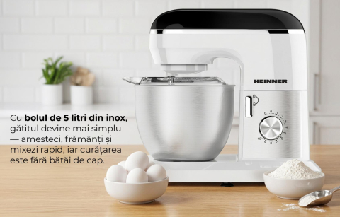 Mixer planetar Heinner GalaxyGourmet HPM-1010WHBK [5]
