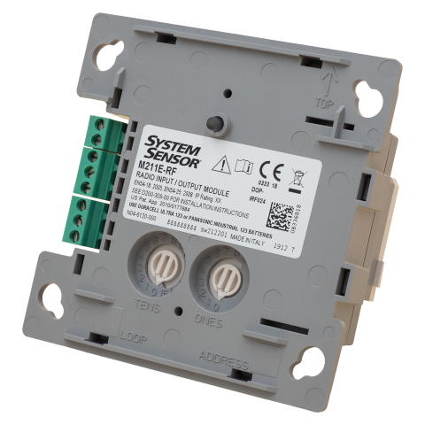 Detectie incendiu - Modul de intrare-ieșire M211E-RF radio: 3,3 V: 2 mA: 865-870 MHz: 500 m: IP20.