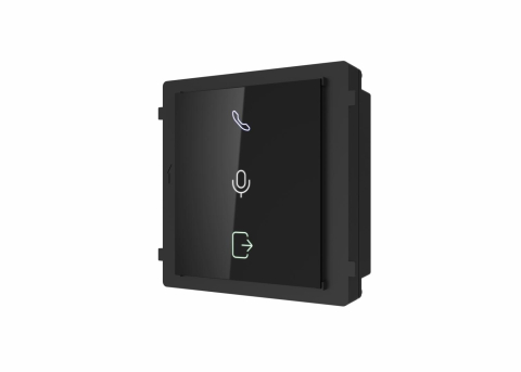 Interfonie - Modul indicator de stare videointerfon modular Hikvision DS-KD-IN;indica starea videointerfonului: apelare, deschidere usa; comunicareaudio bidirectionala; Dimensiuni: 98.5 mm × 100 mm × 33.7 mm; prot