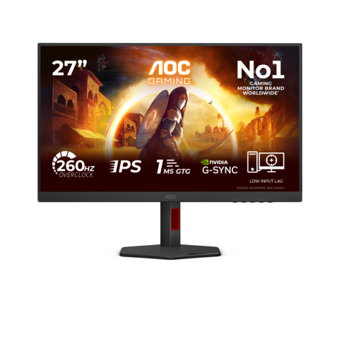 Monitoare LED - Monitor Gaming AOC 27G4ZR, 27", 1920 x 1080 pixeli, Black, Red, 3 ani Garantie