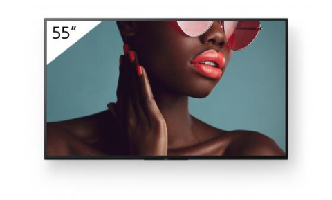 Ecrane signage - Monitor signage Sony BZ40L, 55", 700nit, 24/7, UHD, panel IPS, D-LED, 8ms, contrast static 1200:1, contrast dinamic 600000:1, mătuire 47% with low reflection, Android 10, stocare 32GB. Miracast, Chrom