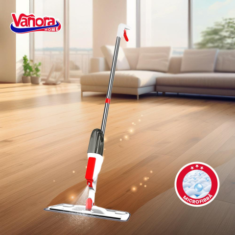 MOP SPRAY CU REZERVOR DETASABIL 350 ML, FAST CLEAN, VANORA HOME (mix 2 culori in bax, 6 rosii, 6 albastre) [4]