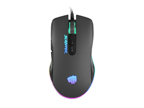 Mouse - Mouse Gaming FURY Scrapper, 6400 DPI, Negru
