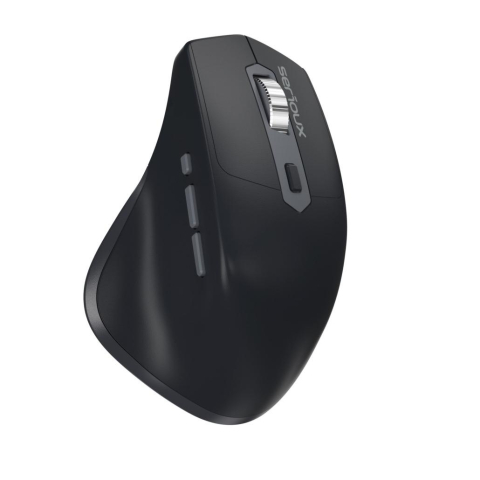 Mouse Serioux Apex 166 Wireless reincarcabil USB-C, Negru, senzor: Optic, DPI: 800/ 1200/1600/ 2400, conexiune: Dongle USB 2,4 GHz, banda de frecventa: 2,4 GHz, click silentios, design ergonomic, bate [3]
