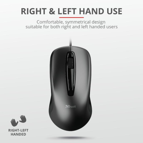 Mouse Trust Carve, 1200 dpi, Negru [6]
