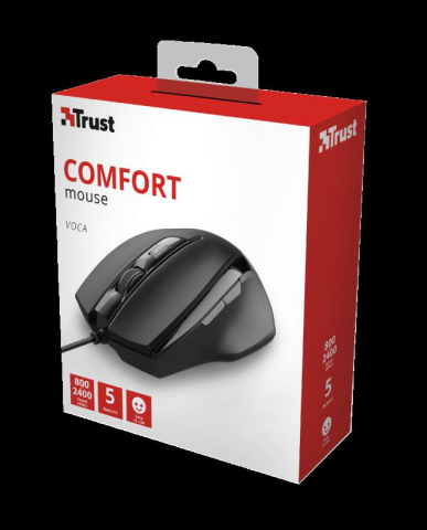 Mouse Trust Voca Comfort Mouse, 2400 dpi, negru [6]
