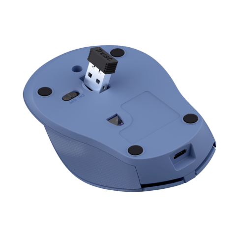 Mouse Wireless Trust Zaya, 1600 DPI, Albastru [4]