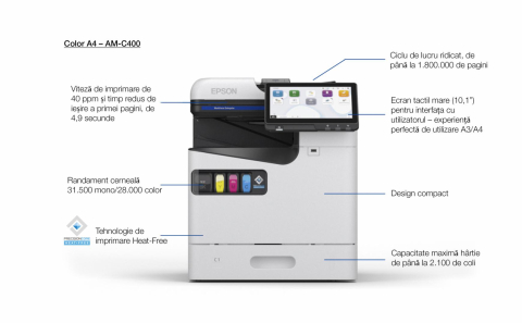 Multifunctional inkjet EPSON WorkForce Enterprise AM-C400, format A4, Color, Wi-Fi [4]