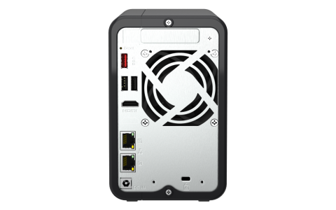 NAS QNAP 264 2-Bay, CPU Intel Celeron N5105/N5095 4-core/4-thread Processor, RAM 8 GB DDR4 (onboard, not expandable), HDD 2 x 2.5"/3.5" SATA 6Gbps + 2 x M.2 2280 PCIe Gen 3 x1 SSD slots (neincluse), L [1]