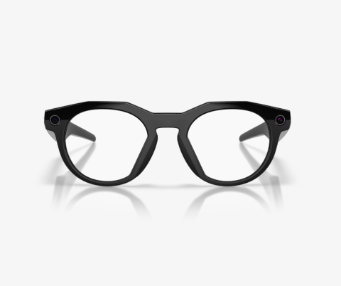 Oakley Meta HSTN AI Glasses Black Frame Transitions Amethyst Lenses Wide - High Bridge Fit [2]