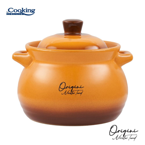 Oale si cratite - OALA CERAMICA CU CAPAC 12x11 CM, 2 L, NICOLAI TAND, ORIGINI, COOKING BY HEINNER
