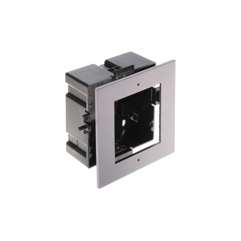 Accesorii - Panou frontal pentru un modul videointerfon modular Hikvision DS-KD- ACF1/S; montare incastrata; material otel inoxidabil, doza de plastic inclusa;dimensiuni: 134mm x 124mm x 4mm;