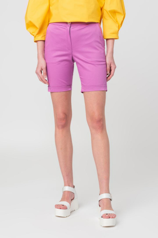 Pantaloni - PANTALONI SCURT CASUAL FEMEI LILA XS
