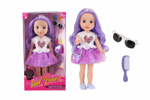 Papusi - PAPUSA FASHION CU ACCESORII, MOV