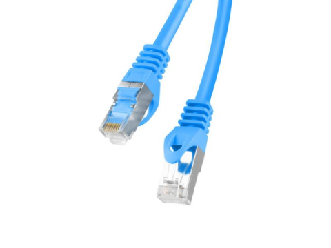 Alte accesorii retea - PATCHCORD CAT.6 FTP 0.25M BLUE FLUKE PASSED LANBERG