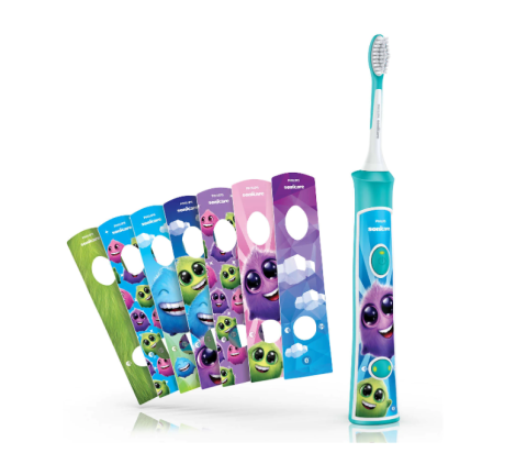 Periuta de dinti electrica pentru copii PHILIPS Sonicare For Kids HX6322/04, 62000 miscari/min, 2 programe, 2 capete, Albastru, L x A x I (mm) 110x64x220 [1]