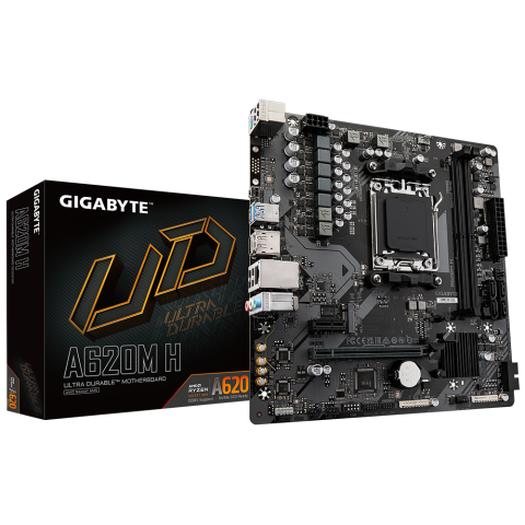 Componente PC - Placa de baza Gigabyte A620M H, Socket AM5, DDR5, Micro-ATX
