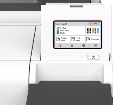 Plotter Canon imagePROGRAF TM-255 + HDD 500GB, 24"(610mm), format A1, 5 culori, rezolutie max 2400x1200dpi, memorie 2GB, limbaje de imprimare: HP-GL/2, HP RTL, PDF (Ver. 1.7), JPEG (Ver. JFIF 1.02), C [1]