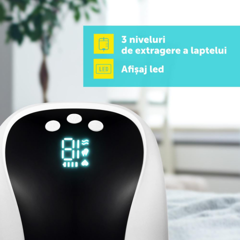 Pompa de san electrica si portabila,10 niveluri de extragere, 5 niveluri de masaj, display LED, functie de memorie, capacitate 180ml, U-Grow [8]