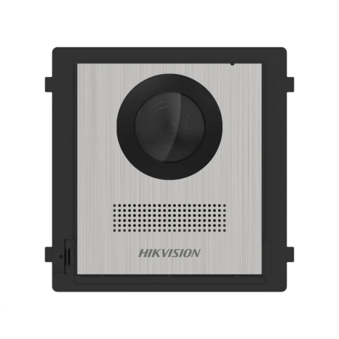 Video - Post videointerfon de exterior pentru blocuri Hikvision DS-KD8003-IME1 (B)NS 2MP HD Camera, Fish eye, IR Supplement, RAM 256 MB,2 lock relays, 4-ch alarm input,Wired network 10/100 Mbps self-adaptive 