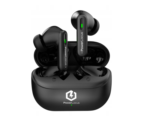 Casti audio - Casti In-ear PowerLocus Fit, Wireless, Noise Canceling, Negru