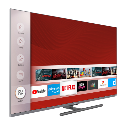 QLED+ TV HORIZON 4K-SMART 55HQ9730U/B, 55" D-LED, 4K Ultra HD (2160p),Dolby Vision HDR / HDR10+ / HDR10 / HLG + MicroDimming, Digital TV-Tuner DVB-S2/T2/C, CME 400Hz, HOS 3.0 SmartTV-UI (WiFi built-in [4]