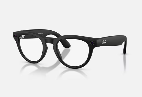 Gadgeturi - Ray-Ban Meta Headliner Gen 2 High Bridge Fit Matte Black Clear Blue-Violet Light Filter 50-23