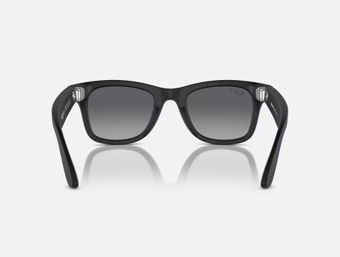 Ray-Ban Meta Wayfarer Gen 1 High Bridge FIT Matte Black Graphite Polarized 50-22 [3]