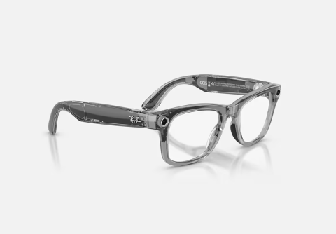 Ray-Ban Meta Wayfarer Gen 2 AI Glasses Shiny Transparent Grey/Sapphire Transitions RW4012 6840MF 53 [7]