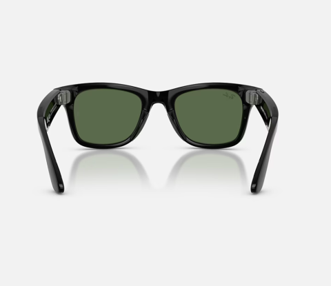 Ray-Ban Meta Wayfarer Gen 2 High Bridge Fit Shiny Black G-15 Green 50-22 [2]