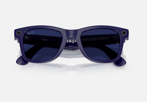 Ray-Ban Meta Wayfarer Gen 2 High Bridge Fit Shiny Cosmic Blue Clear/Sapphire Transitions 50-22 [3]