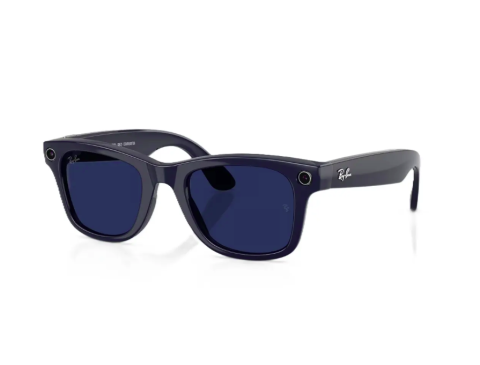 Gadgeturi - Ray-Ban Meta Wayfarer Gen 2 High Bridge Fit Shiny Cosmic Blue Clear/Sapphire Transitions 53-22